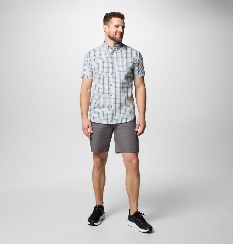 Camicia a manica corta casual Rapid Rivers II da uomo, Color: Ripple Blue Multi Gingham, image 2