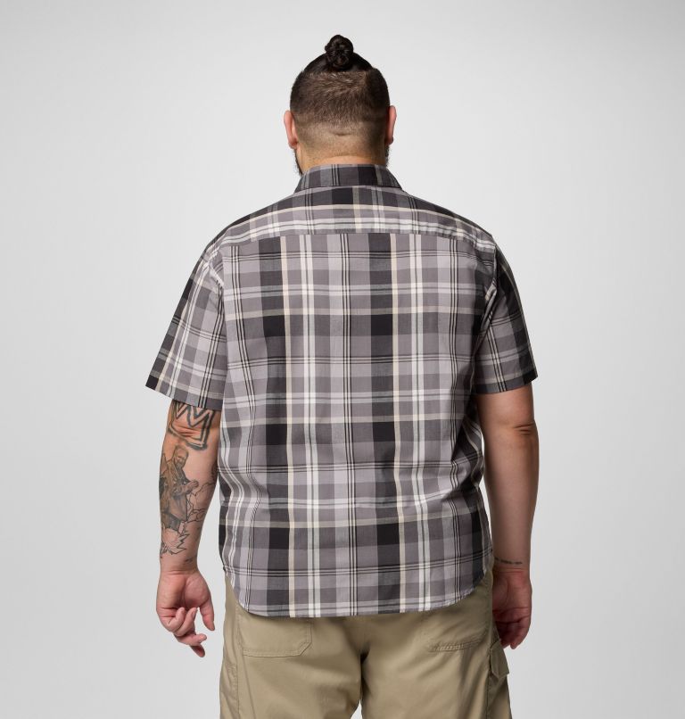 Men's Rapid Rivers II Short Sleeve Shirt – Big, Color: City Grey Multi Plaid, image 3