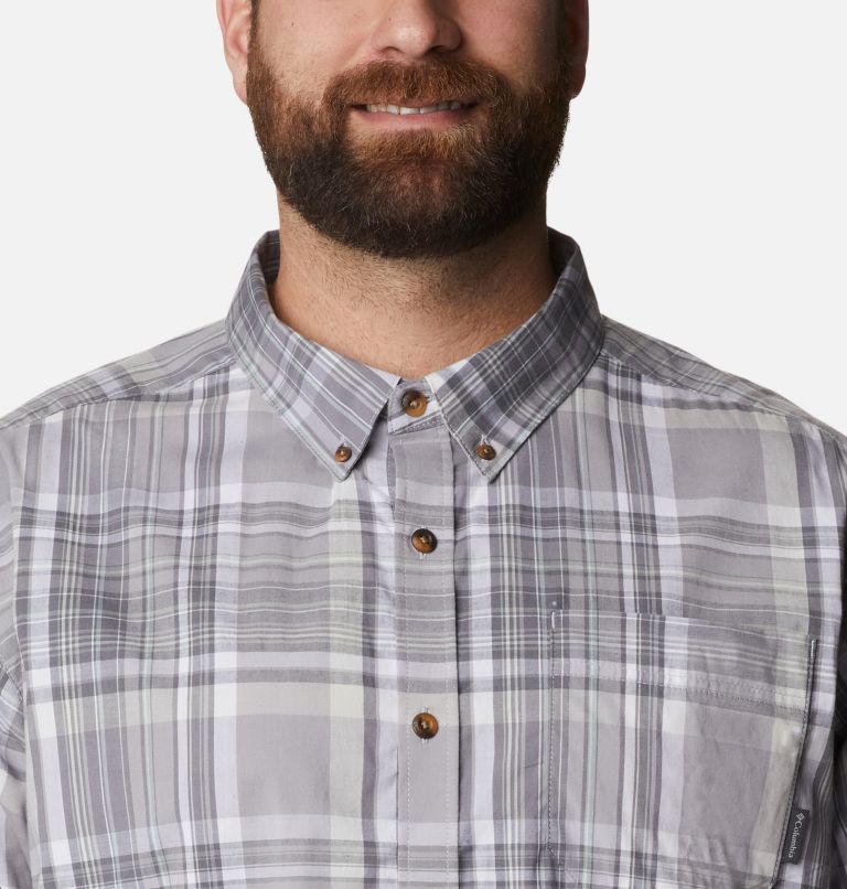 Men's Rapid Rivers II Short Sleeve Shirt – Big, Color: Columbia Grey Plaid, image 4