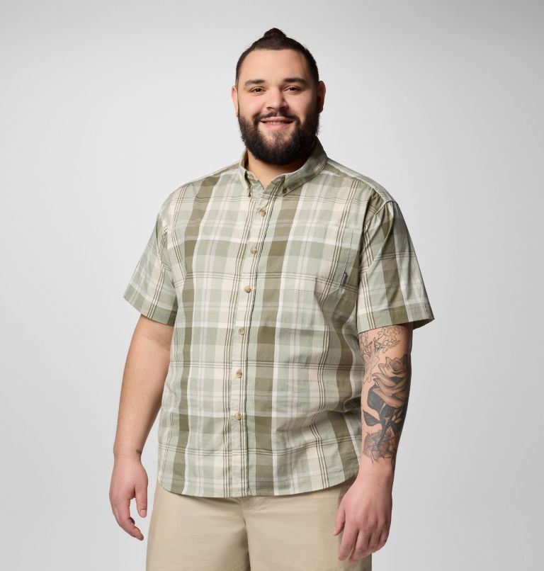 Men's Rapid Rivers II Short Sleeve Shirt – Big, Color: Safari Multi Plaid, image 1
