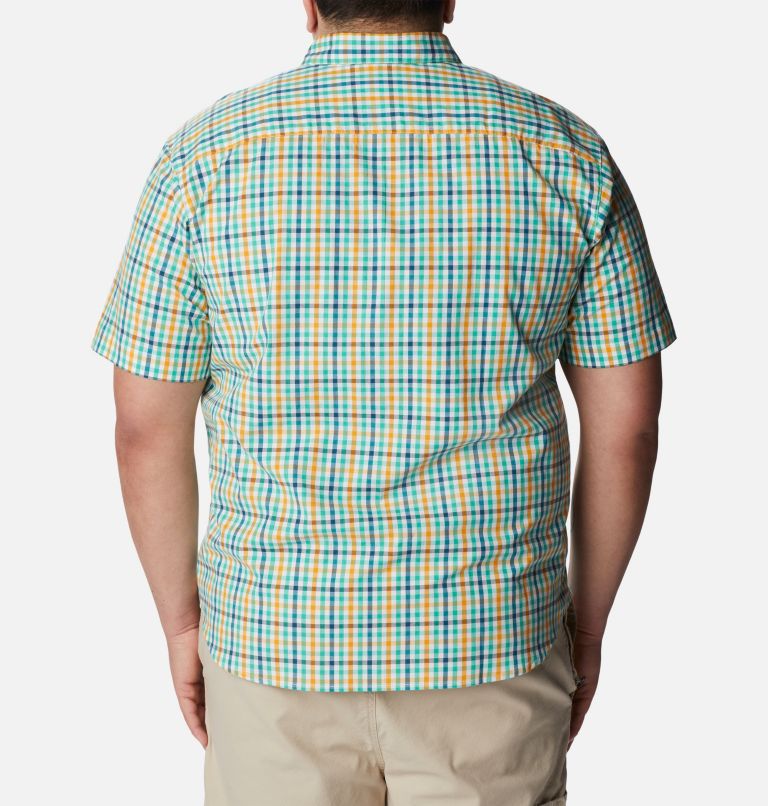 Thumbnail: Chemise à manches courtes Rapid Rivers II Homme - Tailles fortes, Color: Deep Marine Everyday Gingham, image 2