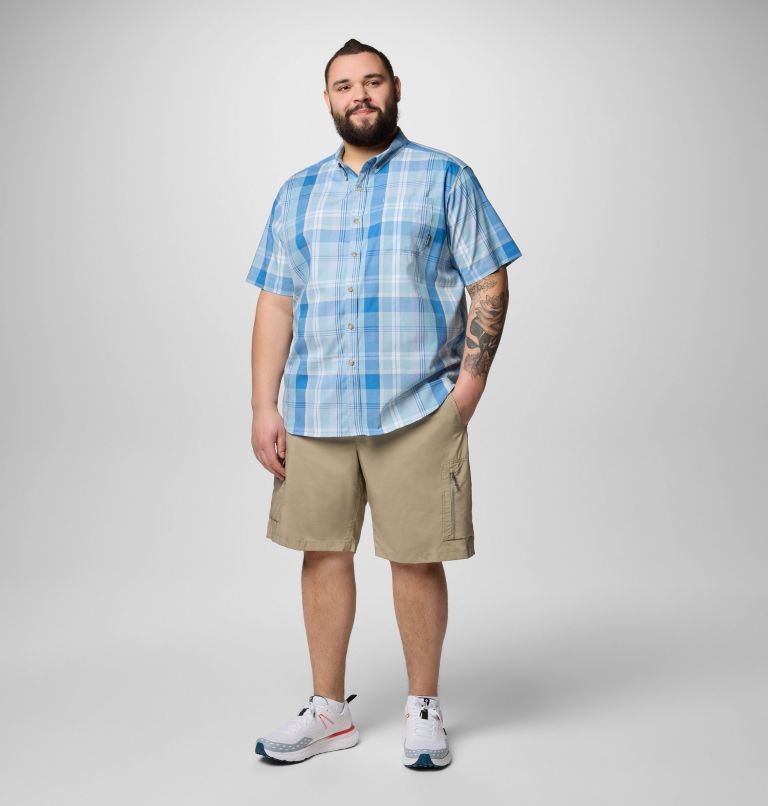 Men's Rapid Rivers II Short Sleeve Shirt – Big, Color: Ripple Blue Multi Plaid, image 2