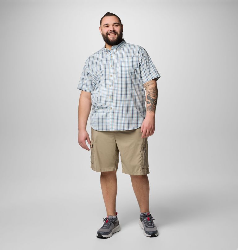 Men's Rapid Rivers II Short Sleeve Shirt – Big, Color: Ripple Blue Multi Gingham, image 2
