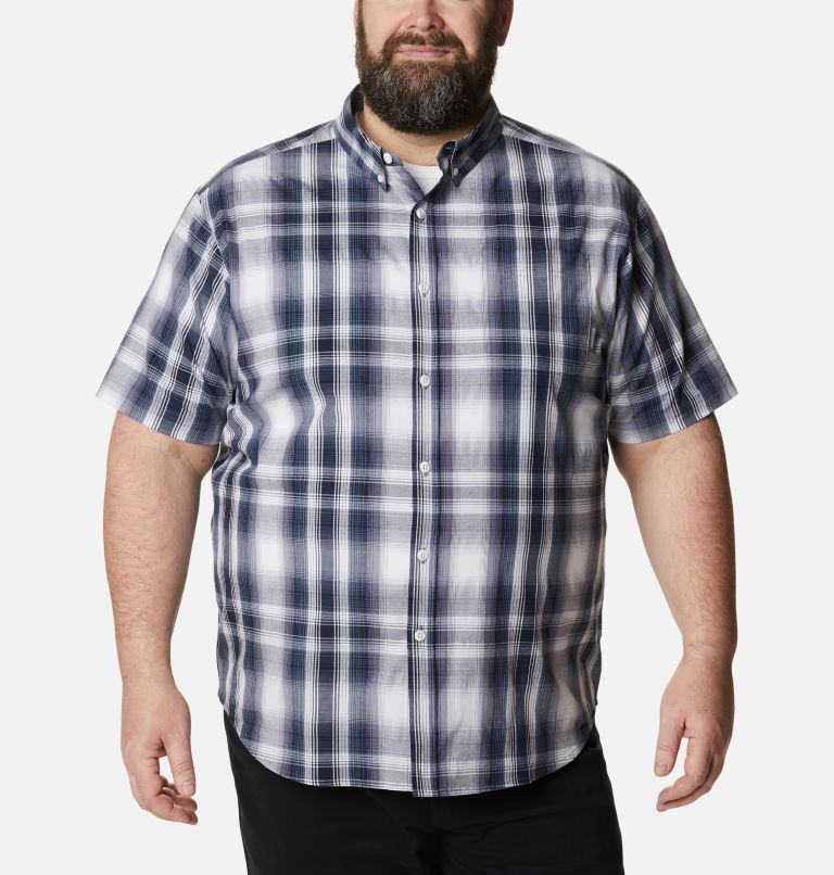 Men's Rapid Rivers II Short Sleeve Shirt – Big, Color: Collegiate Navy Ombre Plaid, image 1