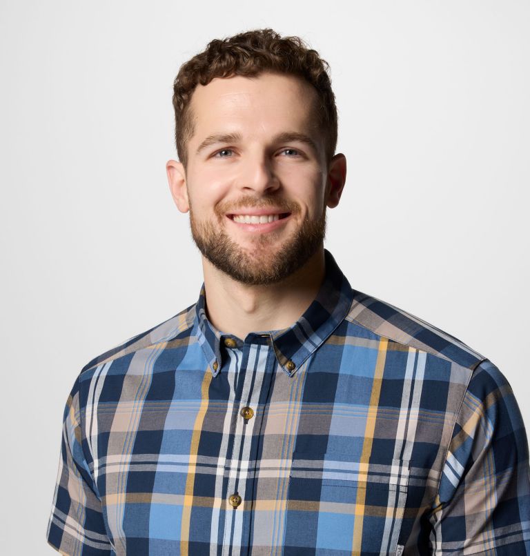 Men's Rapid Rivers II Short Sleeve Shirt – Tall, Color: Collegiate Navy Multi Plaid, image 5