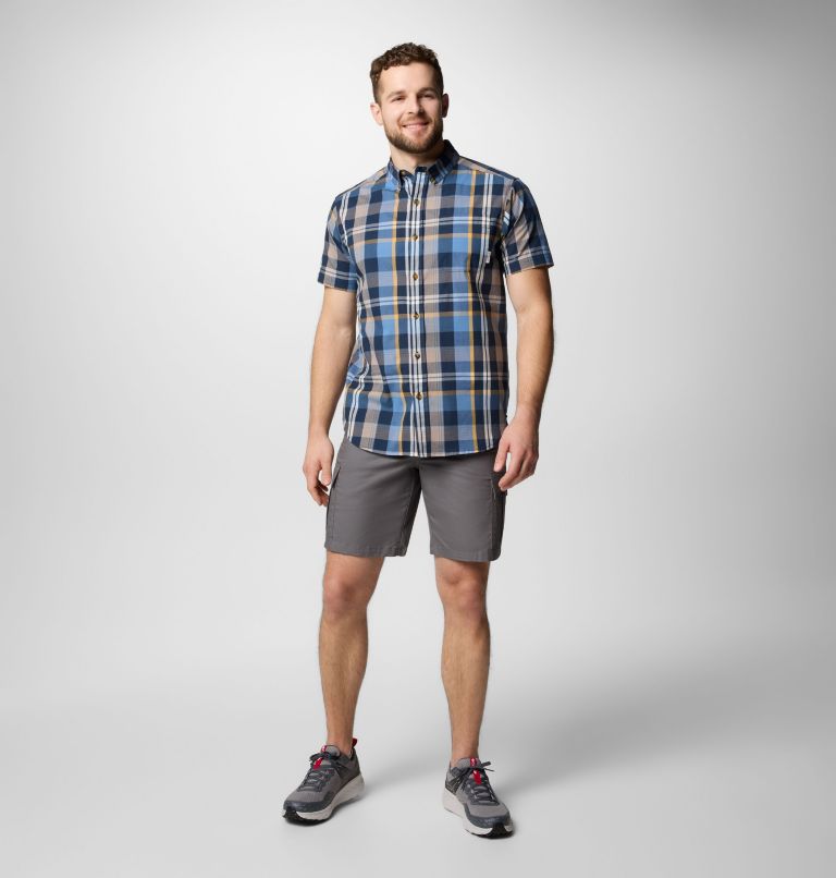 Men's Rapid Rivers II Short Sleeve Shirt – Tall, Color: Collegiate Navy Multi Plaid, image 2