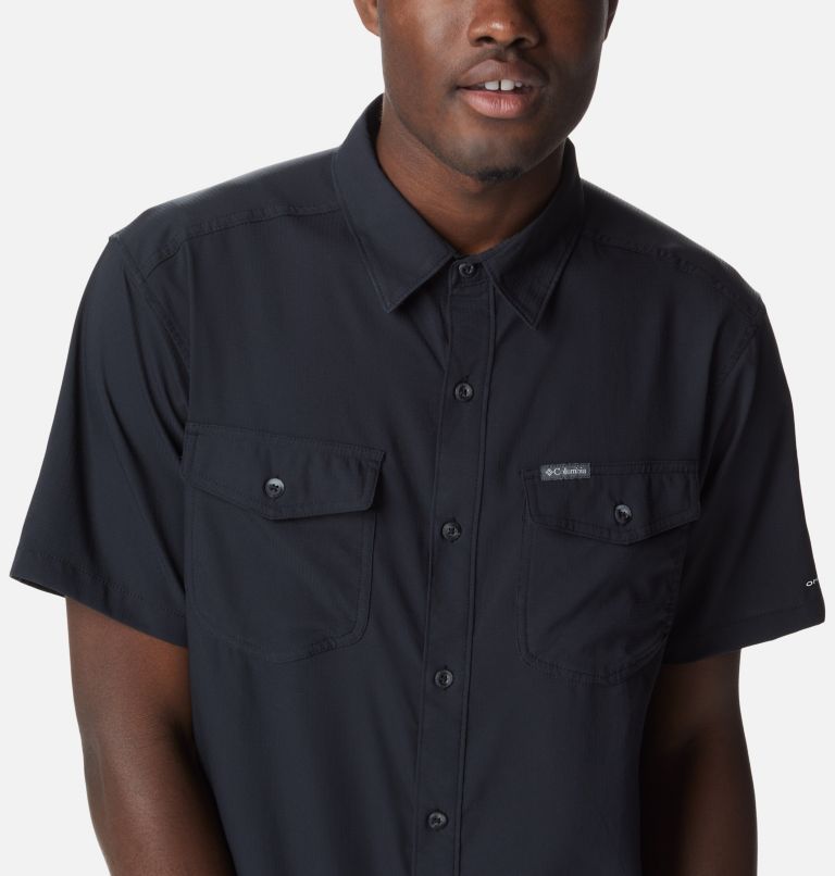 Men's Utilizer II Solid Short Sleeve Shirt, Color: Black, image 4