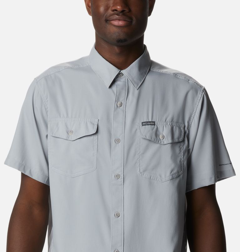 Chemise à manches courtes unie Utilizer II Homme, Color: Columbia Grey, image 4