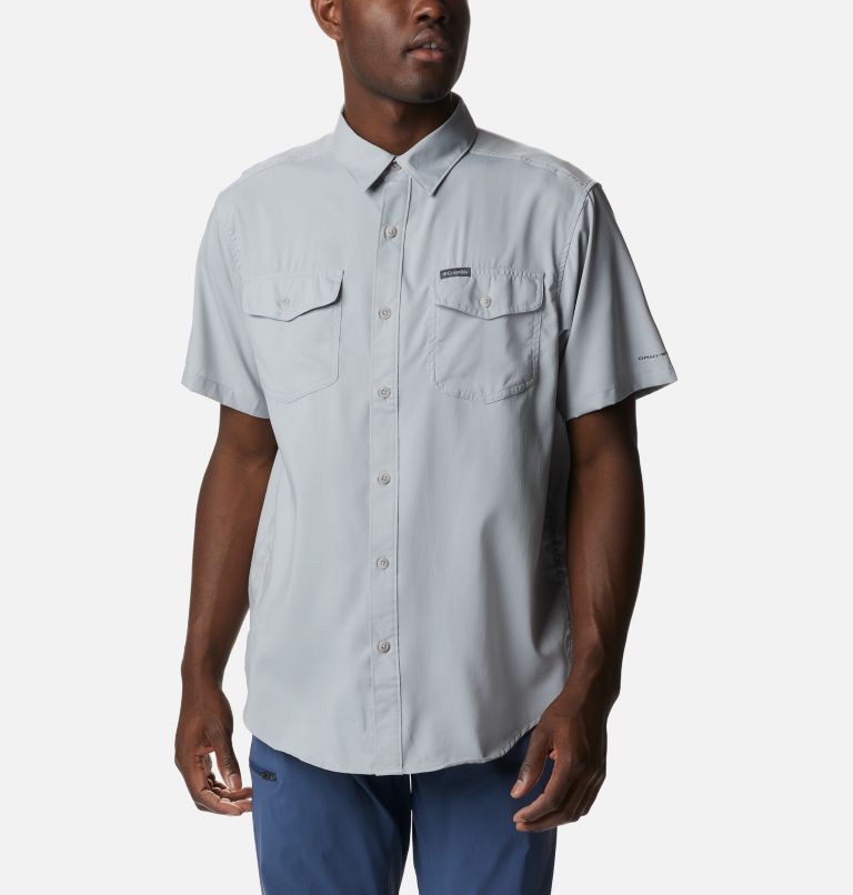 Chemise à manches courtes unie Utilizer II Homme, Color: Columbia Grey, image 1