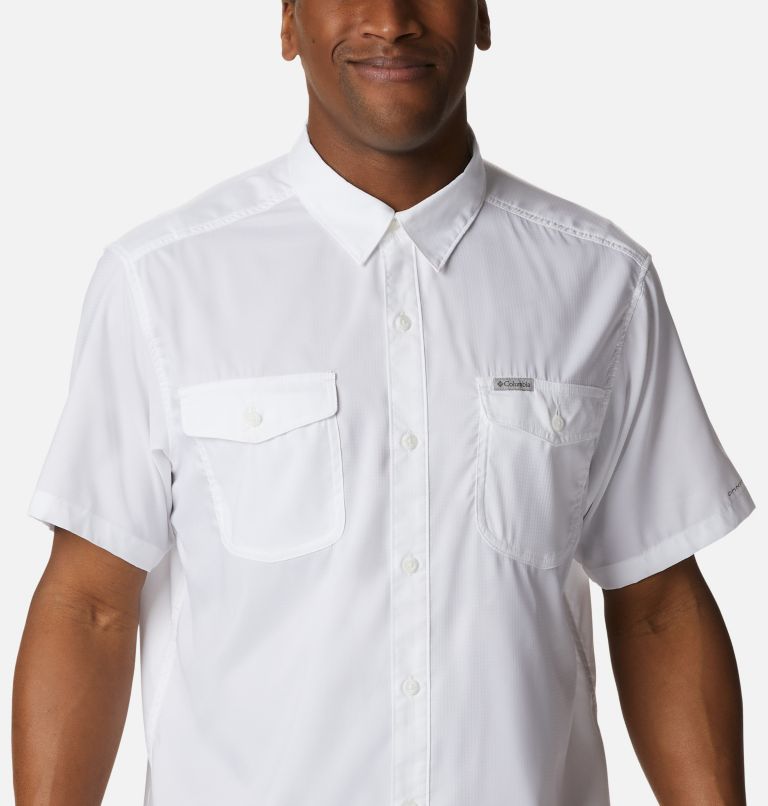 Men's Utilizer II Solid Short Sleeve Shirt, Color: White, image 4
