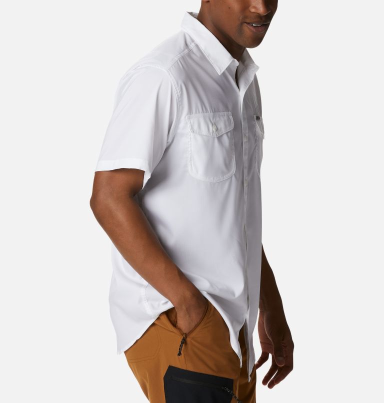 Thumbnail: Men's Utilizer II Solid Short Sleeve Shirt, Color: White, image 5