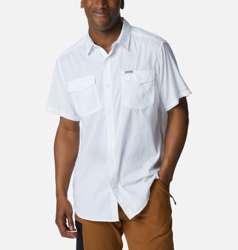 Thumbnail: Men's Utilizer II Solid Short Sleeve Shirt, Color: White, image 1