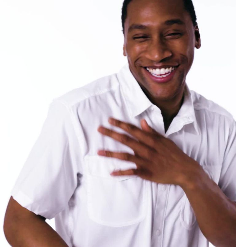Men's Utilizer II Solid Short Sleeve Shirt, Color: White