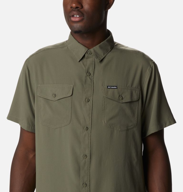 Men's Utilizer II Solid Short Sleeve Shirt, Color: Stone Green, image 4