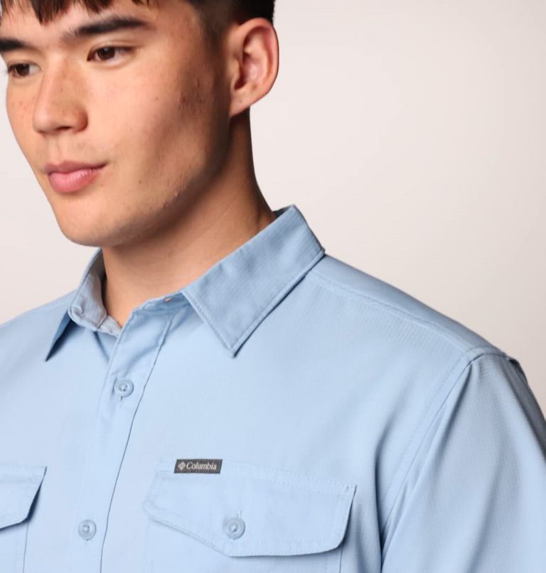 Men's Utilizer II Solid Short Sleeve Shirt, Color: Ripple Blue