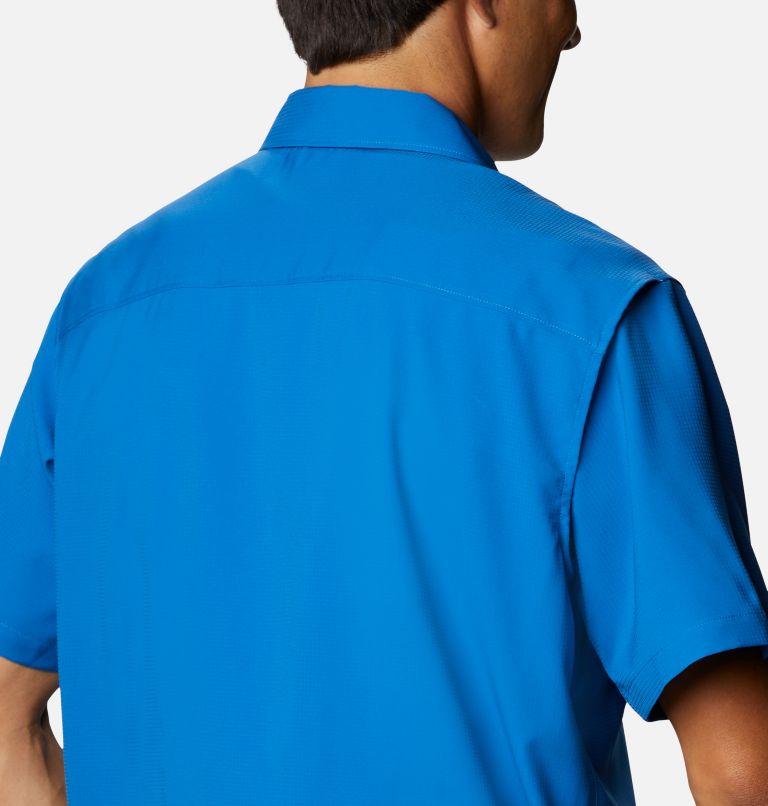 Men's Utilizer II Solid Short Sleeve Shirt, Color: Bright Indigo, image 5