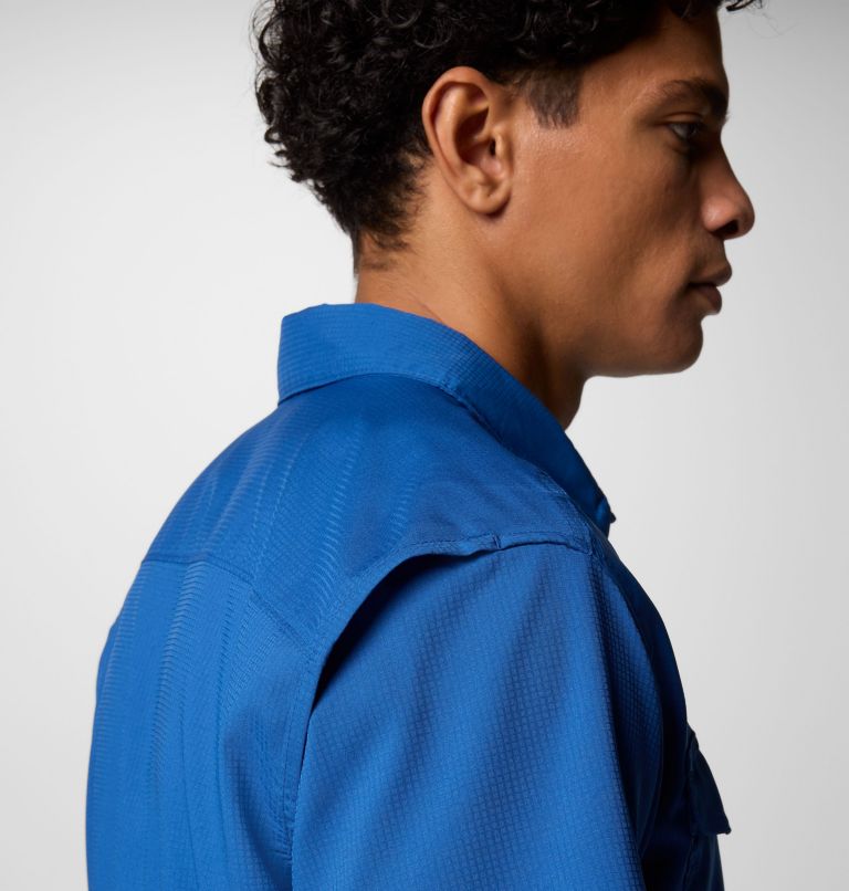 Men's Utilizer II Solid Short Sleeve Shirt, Color: Mountain Blue, image 6