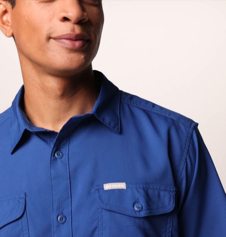 Men's Utilizer II Solid Short Sleeve Shirt, Color: Mountain Blue