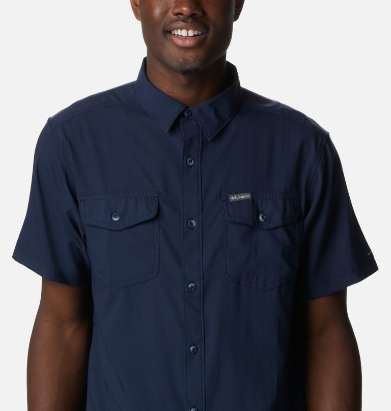 Chemise à manches courtes unie Utilizer II Homme, Color: Collegiate Navy, image 4