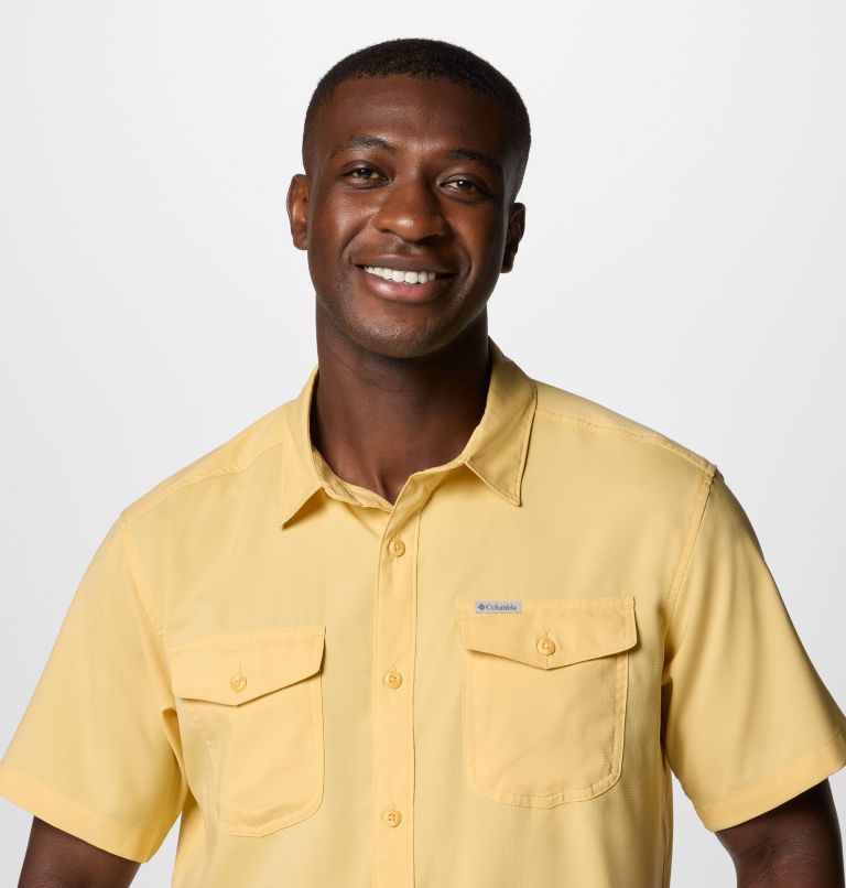 Men's Utilizer II Solid Short Sleeve Shirt, Color: Sand Dune, image 5