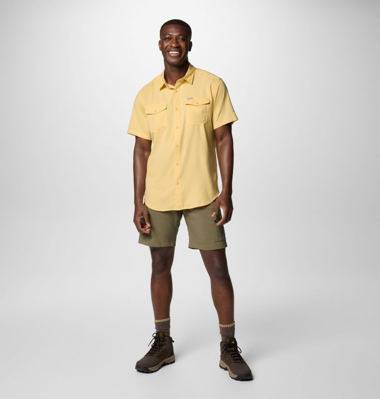 Men's Utilizer II Solid Short Sleeve Shirt, Color: Sand Dune, image 2