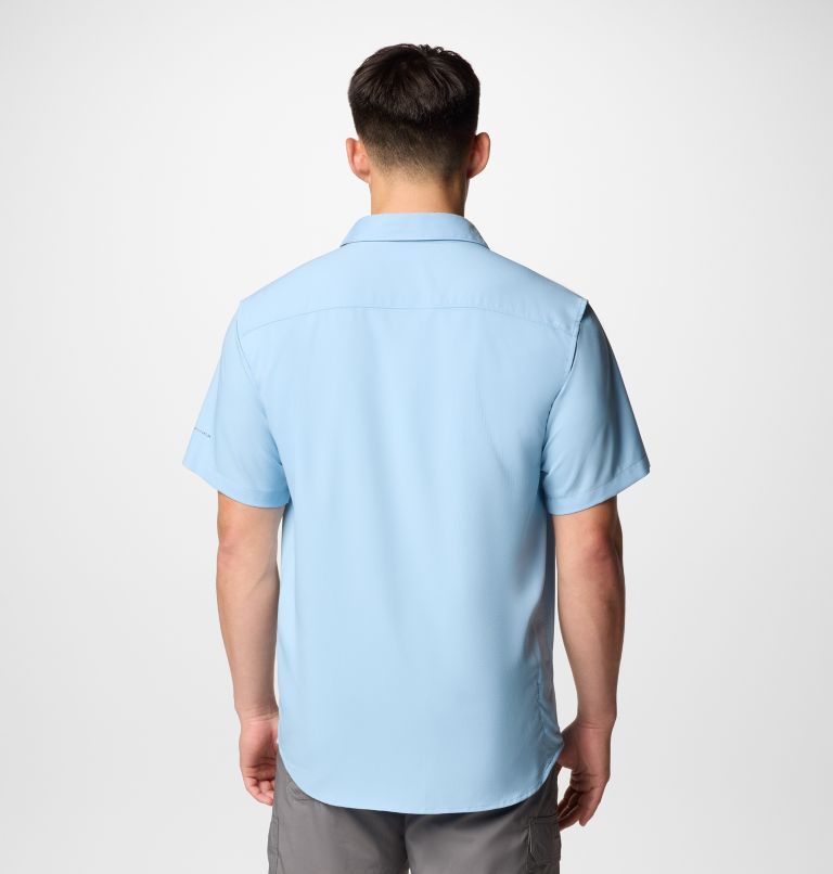 Men's Utilizer II Solid Short Sleeve Shirt, Color: Ripple Blue, image 2