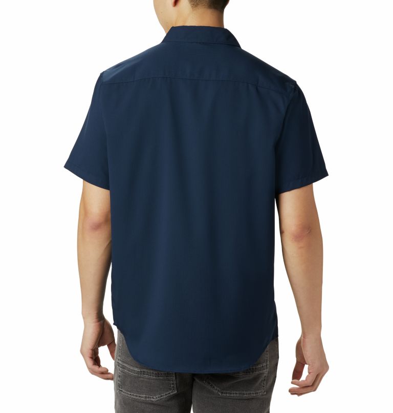 Camisa lisa de manga corta Utilizer II para hombre, Color: Collegiate Navy, image 2