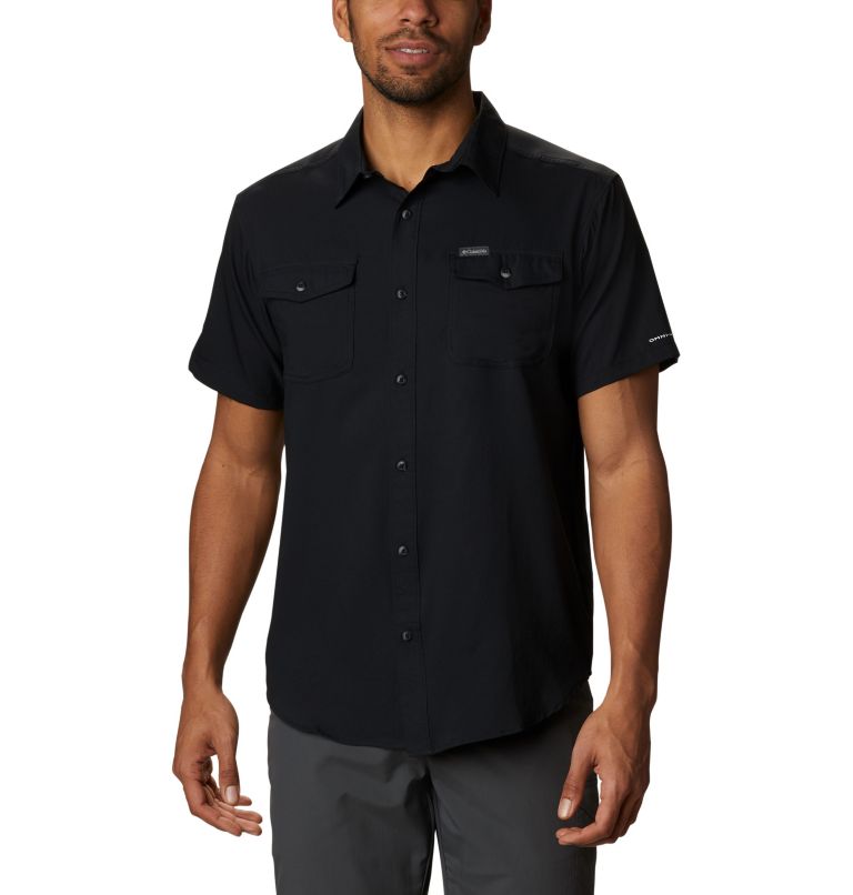 Men's Utilizer II Solid Short Sleeve Shirt – Big, Color: Black, image 1