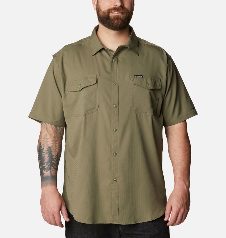 Men's Utilizer II Solid Short Sleeve Shirt - Extended Size, Color: Stone Green, image 1