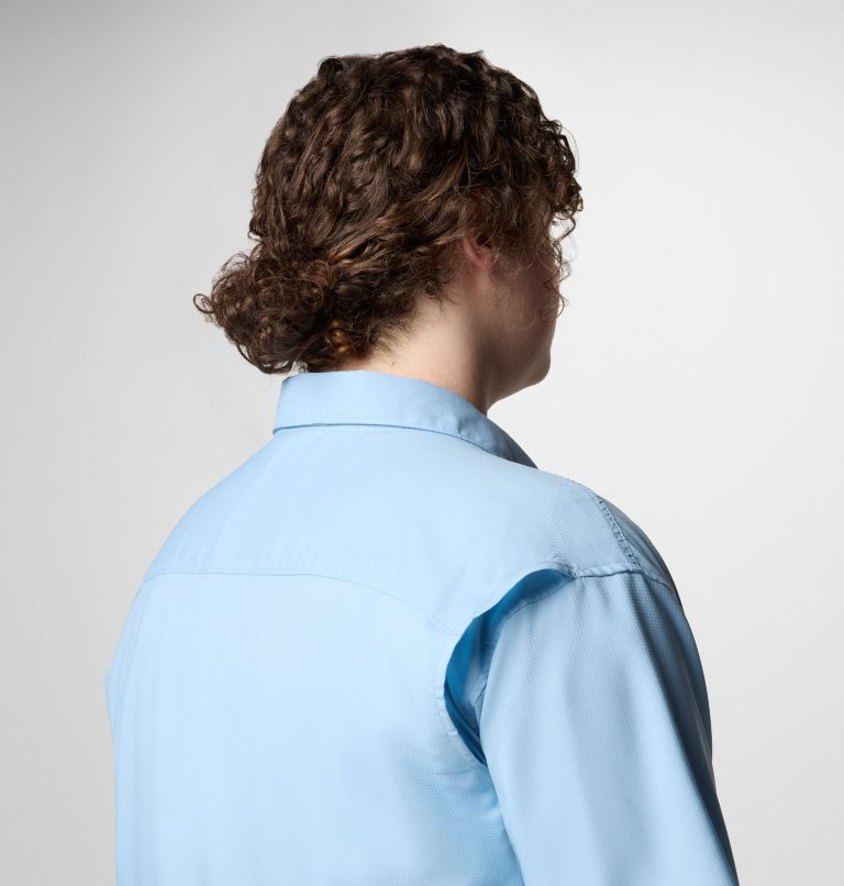 Men's Utilizer II Solid Short Sleeve Shirt – Big, Color: Ripple Blue, image 6