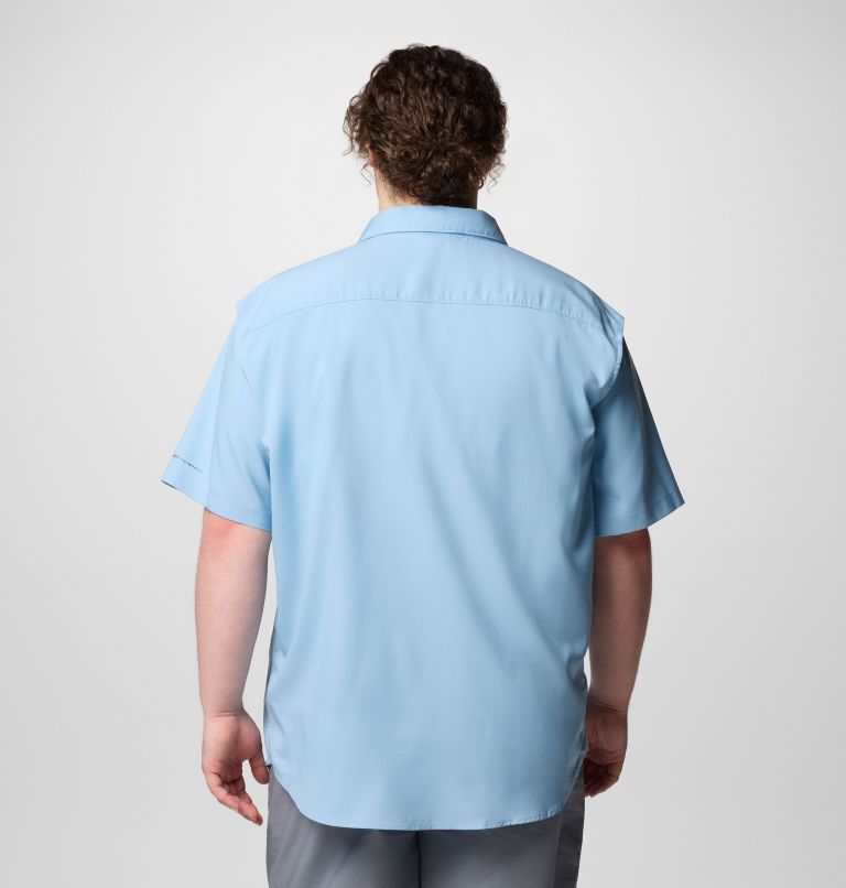 Men's Utilizer II Solid Short Sleeve Shirt – Big, Color: Ripple Blue, image 3