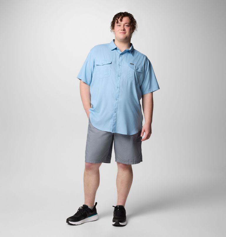 Men's Utilizer II Solid Short Sleeve Shirt – Big, Color: Ripple Blue, image 2