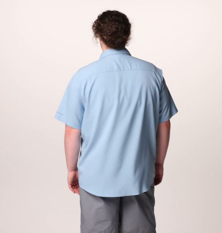 Men's Utilizer II Solid Short Sleeve Shirt – Big, Color: Ripple Blue
