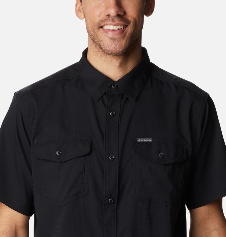 Thumbnail: Men's Utilizer II Solid Short Sleeve Shirt – Tall, Color: Black, image 4