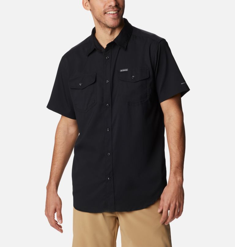 Men's Utilizer II Solid Short Sleeve Shirt – Tall, Color: Black, image 1