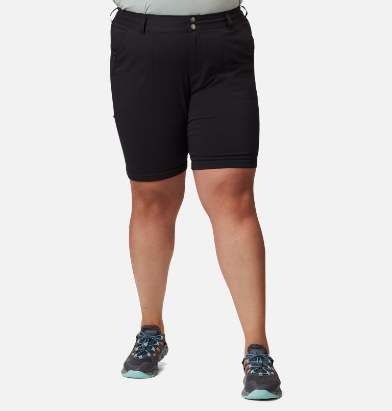 Plus size hot sale black shorts