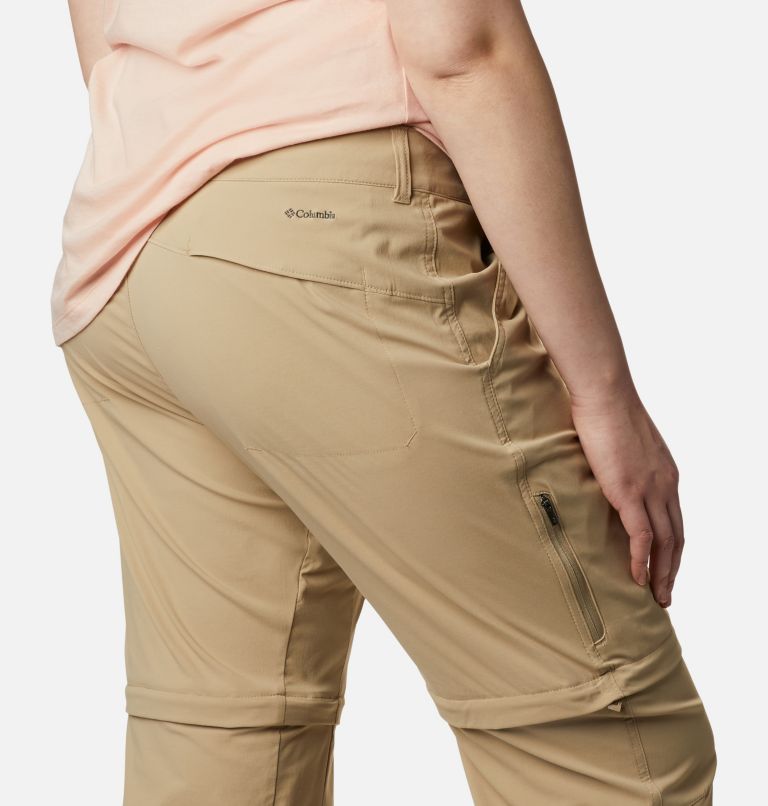 Thumbnail: Women's Saturday Trail II Convertible Pants - Plus Size, Color: British Tan, image 5