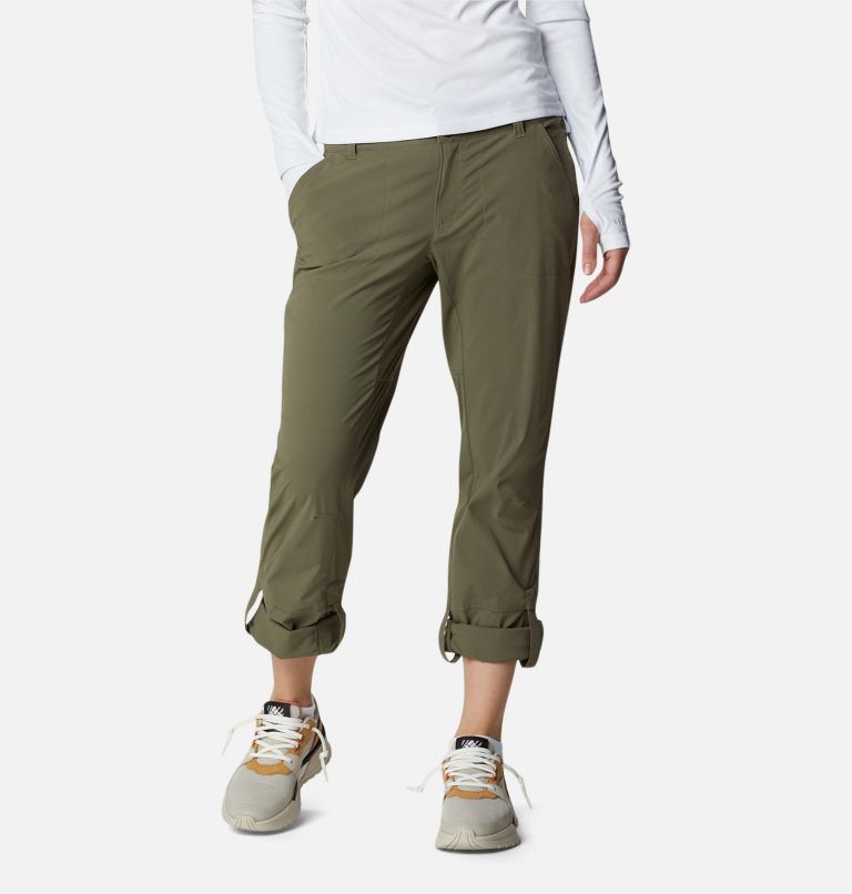 Women's Saturday Trail Stretch Pants, Color: Stone Green, image 1