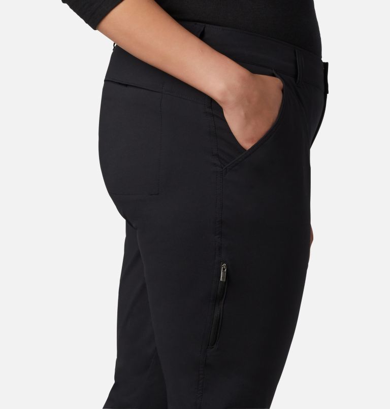 black stretch pants plus size