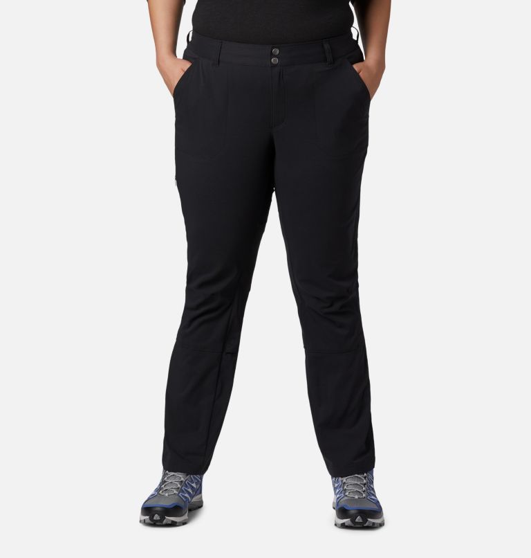 black stretch pants plus size