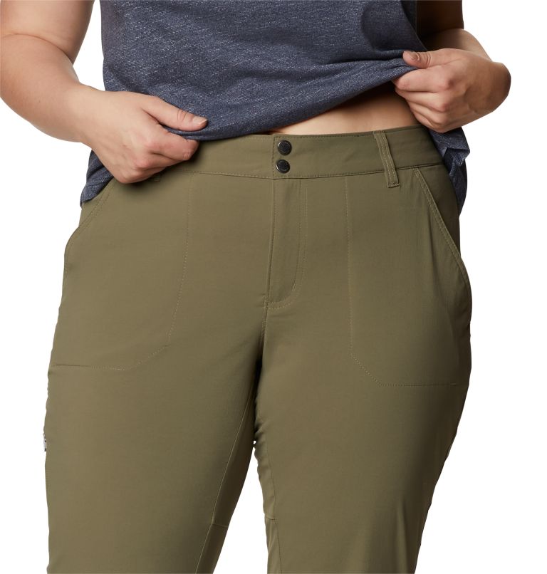 Women's Saturday Trail Stretch Pants - Plus Size, Color: Stone Green, image 4