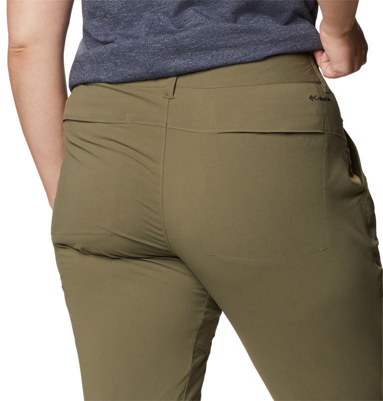Thumbnail: Women's Saturday Trail Stretch Pants - Plus Size, Color: Stone Green, image 5
