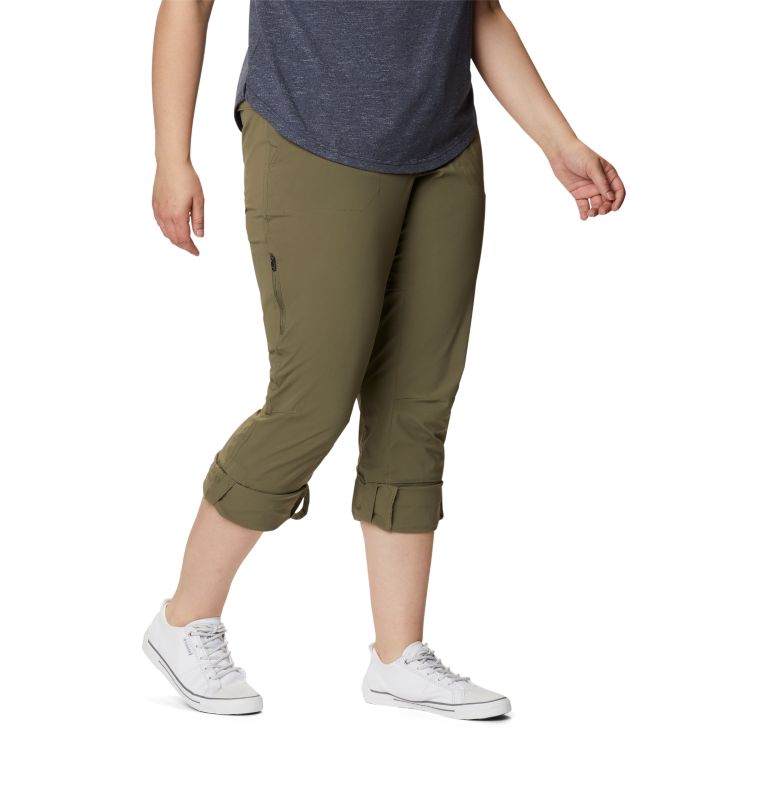 Women's Saturday Trail Stretch Pants - Plus Size, Color: Stone Green, image 6