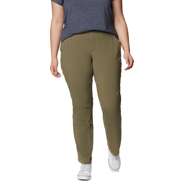 Women's Saturday Trail Stretch Pants - Plus Size, Color: Stone Green, image 1