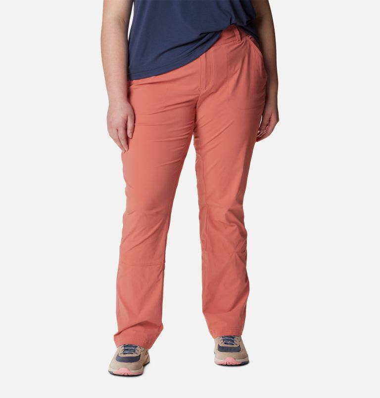 Thumbnail: Women's Saturday Trail Stretch Pants - Plus Size, Color: Dark Coral, image 1