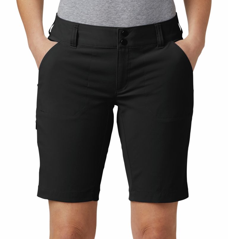 Women’s Saturday Trail Long Shorts, Color: Black, image 4