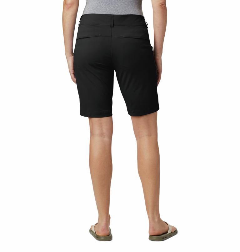Thumbnail: Saturday Trail Long Shorts da donna, Color: Black, image 2