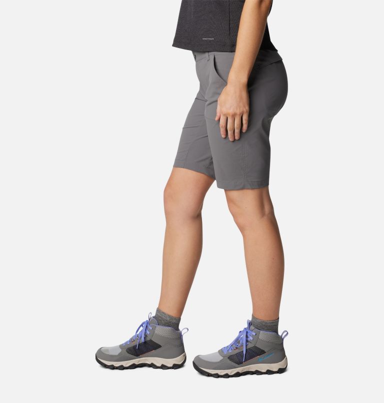 Thumbnail: Women's Saturday Trail Long Shorts, Color: City Grey, image 3
