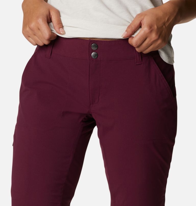 Women’s Saturday Trail Long Shorts, Color: Marionberry, image 4