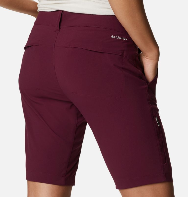 Women's Saturday Trail Long Shorts, Color: Marionberry, image 5